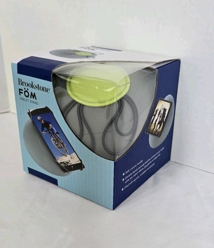 Brookstone 2016 FOM Tablet Stand Green & Gray Pillow Universal Fits All Tablet - 第 3/7 張圖片