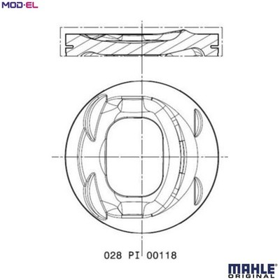 KOLBEN 028 PI 00118 000 FÜR CAXC/CAXA/CSA/CNVA/CMSB 1,4L 4cyl