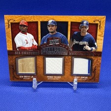 2008 Upper Deck Ballpark Collection 6 Player Patch Relic Griffey, Fielder, Ortiz