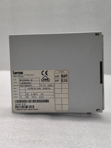 LENZE EVD532--E Speed Controller 530 SERIES 13060307 EVD532-E - Picture 2 of 8