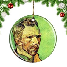 Van Gogh Self Portrait Painting Christmas ornament city travel souvenir