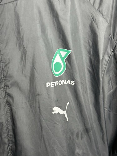 Puma Mercedes Benz Petronas F1 Formula 1 Racing Jacket Zip Gray Hooded Size L - Picture 6 of 13