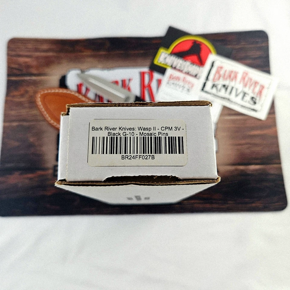 Cuchillos Bark River Wasp 2 CPM 3V Negro G-10 Mosaico Pins - Wasp ll - Usado Bueno  Foto 4 de 4