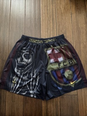 Travis Scott X Nike X FC Barcelona Skeleton Shorts (S) | eBay