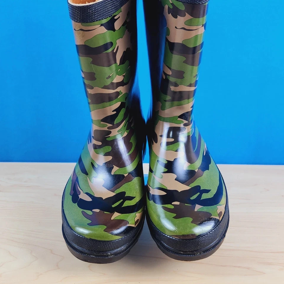 Western Chief Camuflaje Niños Talla 3 Botas de Lluvia Jóvenes Goma Impermeable Unisex Botas Foto 3 de 4