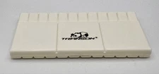 TRANSON Watercolor Palette w/ Thumb Hole & Brush Holders ~ White Approx 10"x5"