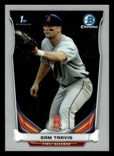 2014 Bowman Draft - Chrome - #CDP61 Sam Travis - Boston Red Sox