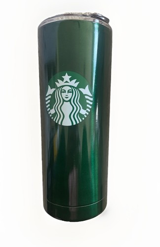 Starbucks Metallic Hunter Green Insulated 20 fl oz Tumbler With Lid New - Afbeelding 1 van 5