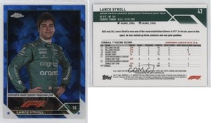 2023 Topps Chrome Sapphire Edition Formula 1 F1 Drivers Lance Stroll #43