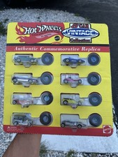 Hot Wheels Vintage 8-Car 1:64 Diecast Car Collection Set, Commemorative