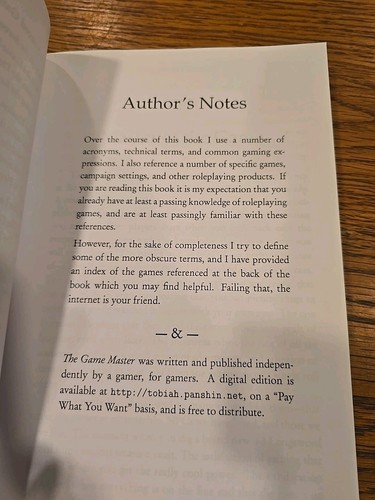 The Game Master A Guide To The Art And Theory Of Role Playing By Tobiah Panshin - Foto 8 di 9