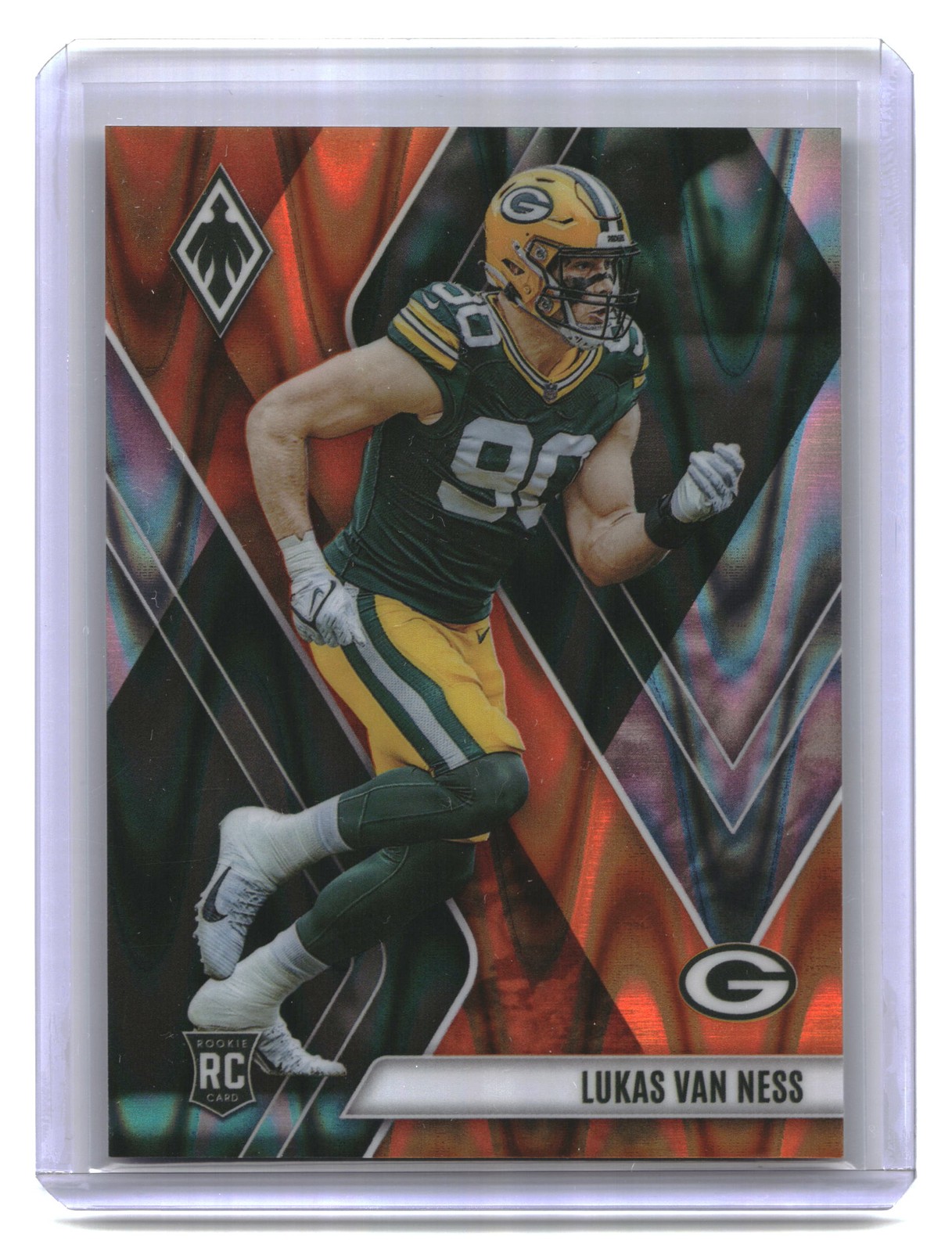 2023 Panini Phoenix #146 Lukas Van Ness Orange Seismic #/99