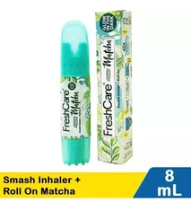 Freshcare Smash Matcha Aromatherapy Oil 4in1 Roll-on Double Inhaler for Headache
