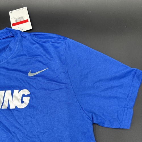 Nike WRESTLING Herren-T-Shirt Blue Trainings shirt Ringen Shirt - Picture 5 of 12