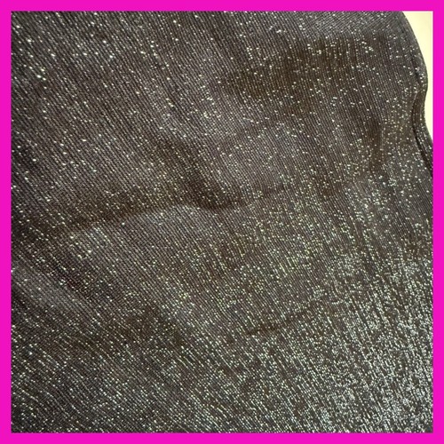 90's Vintage Express Tricot Sparkle Top Long Sleeve Shimmer Party Shirt - Picture 8 of 9
