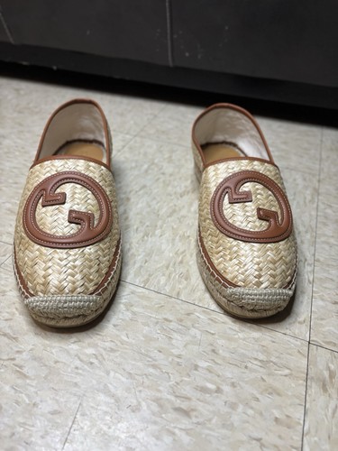 size 40G - Adela GG Raffia Espadrilles Interlocking G - Picture 4 of 14