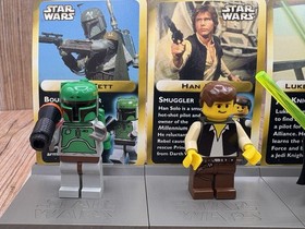 Lego Star Wars 3341 Minifigure Pack Luke Han Boba Fett (2000) Complete With Card