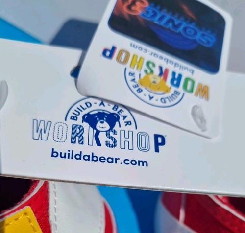 BUILD A BEAR Sonic The Hedgehog 3 Shoes Fast Fast Shoes BNWT - Picture 4 of 8