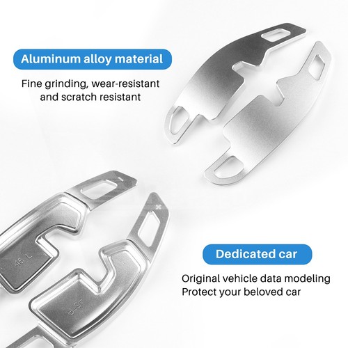 Steering Wheel Shift Paddles Silver Aluminium For BMW X3 G45 2025 X1 U11 2023-25 - Picture 7 of 8