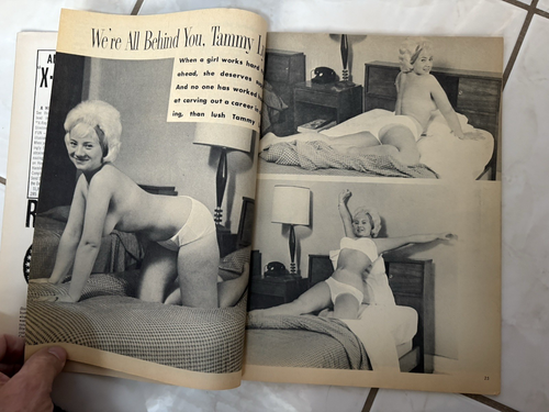 Battle Cry Magazine 1965 Nazi Torture, Pinups, Nympho Spy, Pulp, Adventure - Foto 10 di 16
