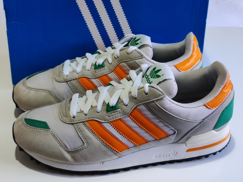 ADIDAS ZX 700 (D65285) BIANCO/ARANCIONE/VERDE/GRIGIO SCARPE DA GINNASTICA UOMO UK 8 EU 42