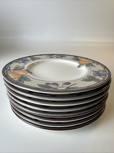 8er Set Mikasa Intaglio CAC29 Garden Harvest 6,5" Dessertteller Obst Birne - Bild 5 von 7