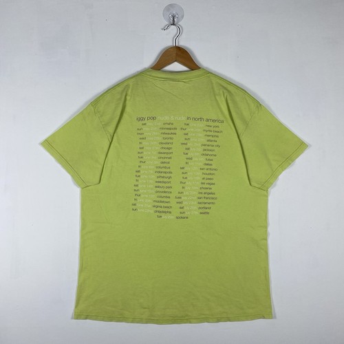 Vintage 1988 IGGY POP Nude & Rude In North America Tour Tee Shirt Large Size - Picture 6 of 9