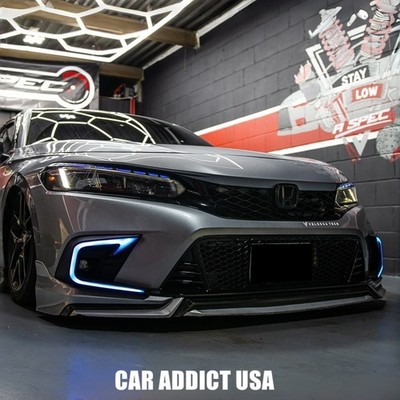LED Fog Light DRL For 2022-2024 Honda Civic w/ Turn Signal Daytime Running Light