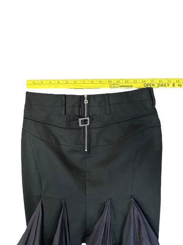 Marithé + François Girbaud knielanger schwarzer Rüschenrock Vintage Taille Gr. 26 Italy - Bild 15 von 20