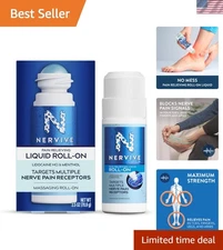 Soothing Pain Relief Roll-On with Menthol for Quick Targeted Relief - 2.5 oz