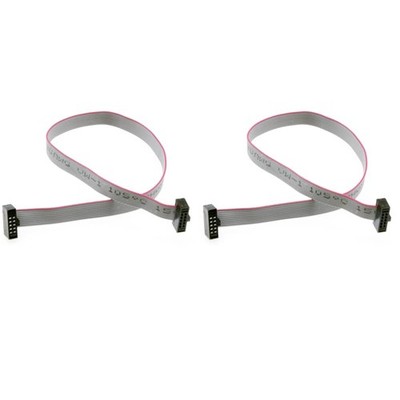 Treedix 2PCS IDC Ribbon Connector Flat Ribbon Cable Jtag Cable 1.27mm Pitch 2...