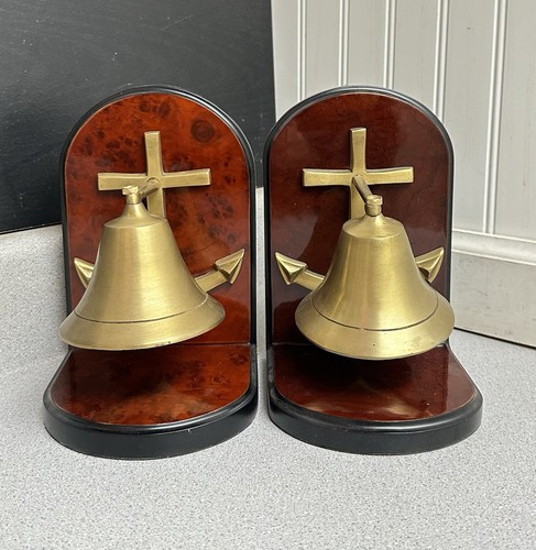 VTG Wildwood Accents #290677 Solid Brass Marine Nautical MCM Pair Bookends EUC - Picture 2 of 17