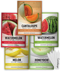 Gardeners Basics, Melon Fruit Seeds for Planting Home Garden 5 Variety Packs - H