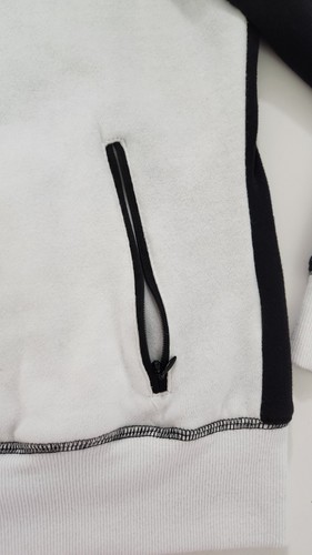 Chaqueta con capucha blanca con cremallera para mujer talla XL Carolina Panthers NFL - Imagen 5 de 15