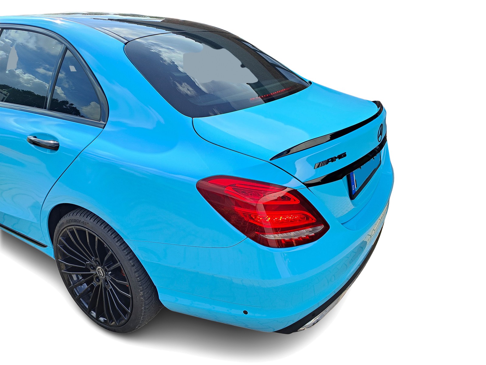Fly Design Rear Spoiler Lip For Mercedes C-Class W205 (2014-) Unpainted