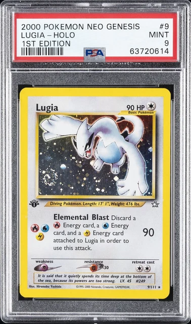 2000 POKEMON NEO GENESIS 1ST EDITION #9 LUGIA-HOLO PSA 9