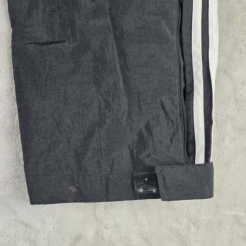 Vintage Adidas Sweatpants Track Pants Size M Baggy Wide Leg Y2K Striped Logo - Picture 5 of 9
