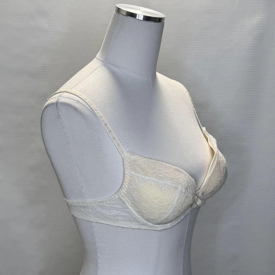 Sujetador Aubade Paris para mujer 34B marfil encaje con aros push up ajustable copa K118 B Foto 2 de 4