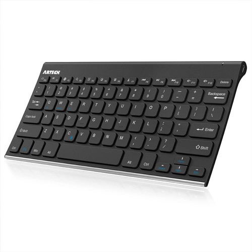 Bluetooth Keyboard, Stainless Steel Universal Portable Wireless Bluetooth Key... - Picture 1 of 7