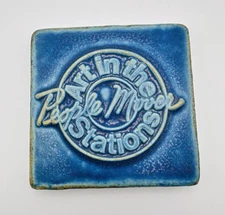 Pewabic Detroit Art Pottery Tile Art In The Stations People Mover City Rare