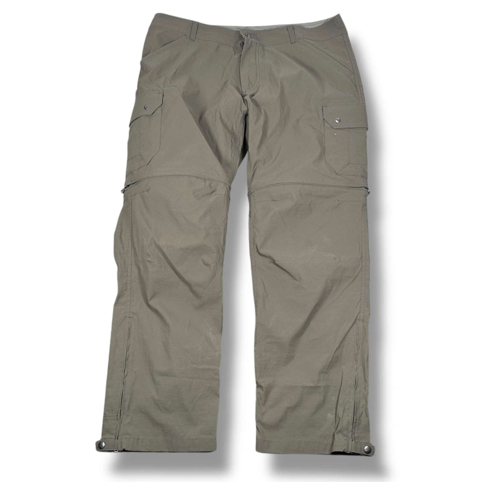 Kuhl Renegade Convertible Cargo Pants Men’s 38 x 30 Olive Green Brown Outdoor