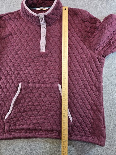 Womens Orvis Quilted Sweater Pink Long Sleeve Pullover Size XL - Picture 7 of 9