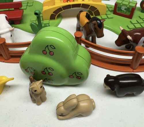 Vintage Playmobil 123 Spielzeug Konvolut Landschaft City Menschen Brücke Figur Tier Zaun Set - Bild 5 von 5