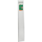 Frost King 6-1/2 In. x 3 Ft. White Vinyl Snap-In Gutter Screen G636W Frost King