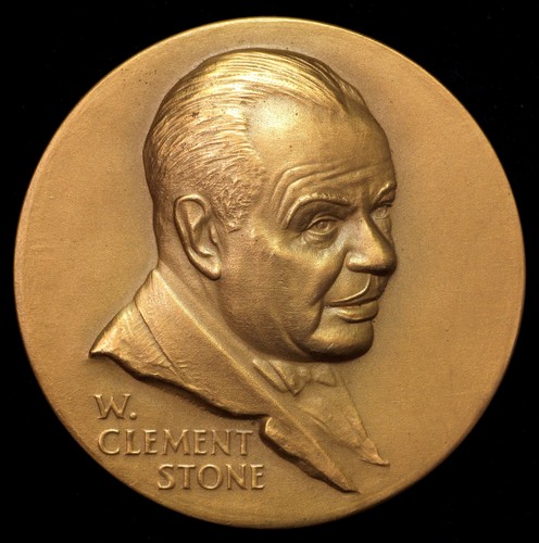 Chicago, IL W. Clement Stone Positive Mental Attitude PMA Pocket Motivator Medal