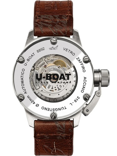 U-Boat 8892 Classico Tungsteno Beige Automatic Mens Watch 42mm - Picture 3 of 5