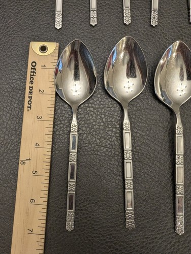 Oneida Community Madrid Flatware Stainless No Black Accent Serving 43 Pc - Picture 8 of 15