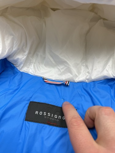 Rossignol Down Puffer Ski Cream Jacket Size 48 Men’s - Picture 12 of 22