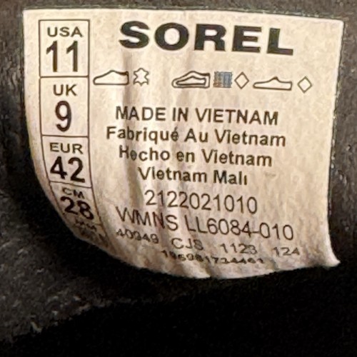 Sorel Joan Now City Damen-Loafer schwarz Gummi Größe 11 LL6084-010 - Bild 8 von 9