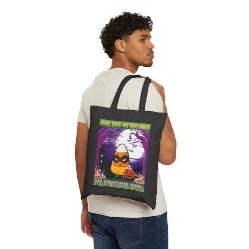 Halloween Tote Bag Trick or Treat Candy Corn Funny Reusable Shopping Bag Eco - Picture 14 of 20